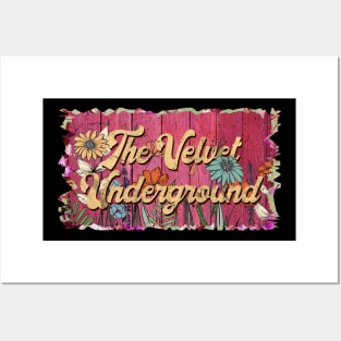 Classic Velvet Personalized Flowers Proud Name Posters and Art